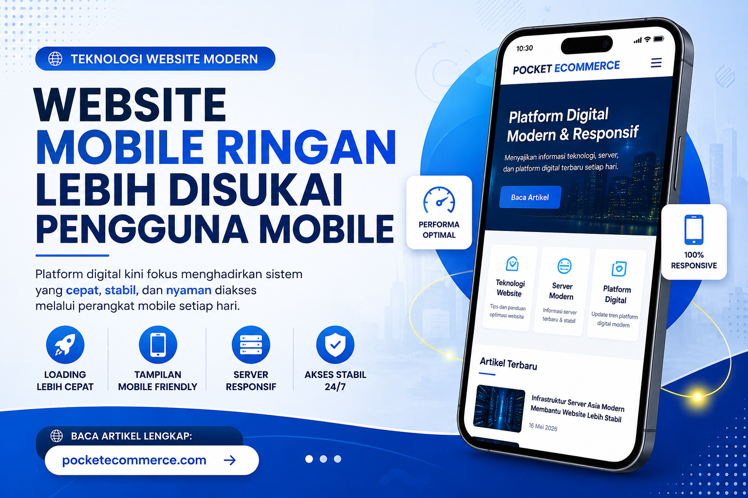 Website dengan Sistem Ringan Kini Lebih Disukai Pengguna Mobile